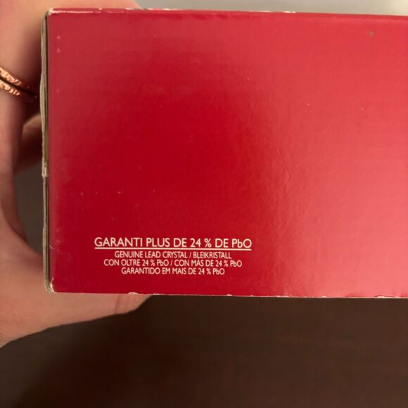 Salzburg Cristal De Flandre Champagne Flutes 24% Pb Crystal Set of 4 NIB Wedding - Picture 7 of 8